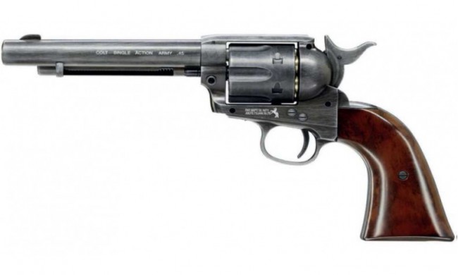 REVOLVER COLT SAA 4.5 BBS ANTIQUE CO2