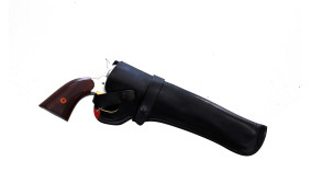 HOLSTER A PRESSION NOIR POUR 1858 SHERIFF GAUCHER
