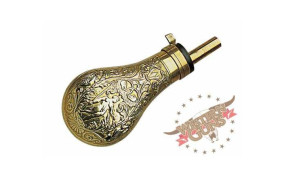 Poire à poudre Neptune Florentin .50 – Pedersoli DP550 | WesternGuns