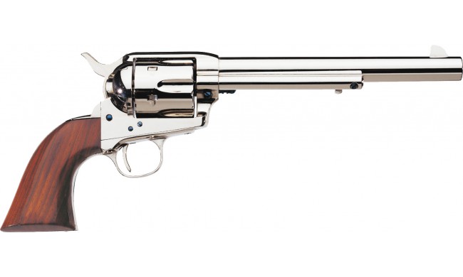 1873 CATTLEMAN 5"1/2 9MM A BLANC NICKELE