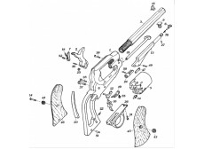 LEVIER DE CHARGEMENT COMPLET UBERTI INOX 1858