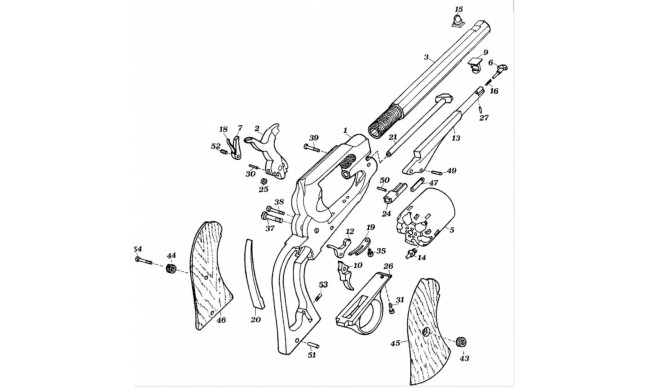 LEVIER DE CHARGEMENT COMPLET UBERTI INOX 1858