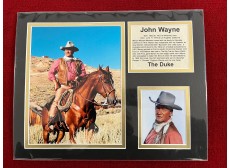JOHN WAYNE THE DUKE FRAMED ART COLLECTOR