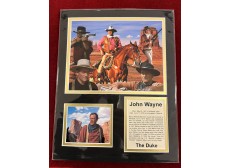 JOHN WAYNE THE DUKE FRAMED ART COLLECTOR