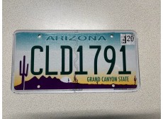 VERITABLE PLAQUE D IMMATRICULATION ARIZONA CLD1791