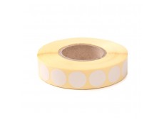 PASTILLE AUTOCOLLANTE BLANCHE DIAM.19