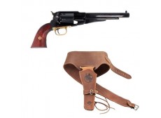 Revolver poudre noire PIETTA remington New Army 1858 acier cal.44 (RGA44) - poudre  noire cal.44 - Arme poudre noire - Tir de loisir