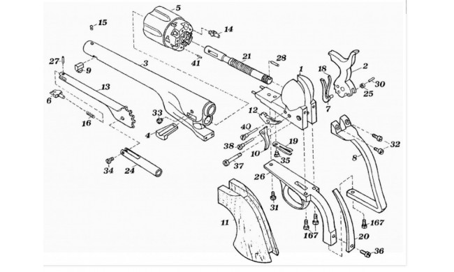 CLAVETTE CANON 1862 POCKET UBERTI