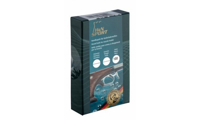 BOITE DE 100 BALES RONDES HN CALIBRE 44/45 454