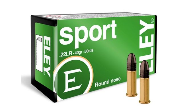 50 CARTOUCHES ELEY SPORT CALIBRE 22LR 40GR