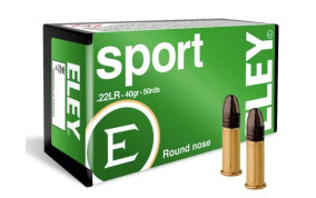 50 CARTOUCHES ELEY SPORT CALIBRE 22LR 40GR