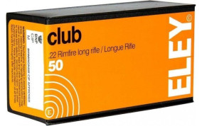50 CARTOUCHES ELEY CLUB CAL 22LR 40GR