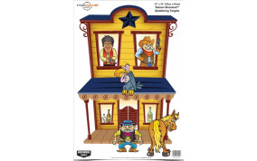 LOT DE 8 CIBLES WESTERN