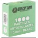 PASTILLES AUTOCOLLANTES 15mm BLANCHES