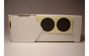 PASTILLES AUTOCOLLANTES 15mm NOIRES