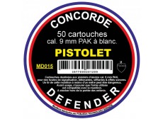 BOITE DE 50 CARTOUCHES PISTOLET A BLANC 380