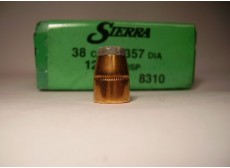 100 OGIVES SIERRA SPORTSMASTER CAL 38 ( 357 ) JSP 125GR