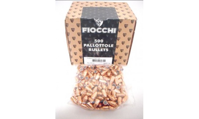 500 OGIVES FIOCCHI CALIBRE 38 .357 FMJ 142GRS