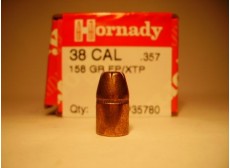 100 OGIVES HORNADY CAL 38 .357 XTP FP 158GRS