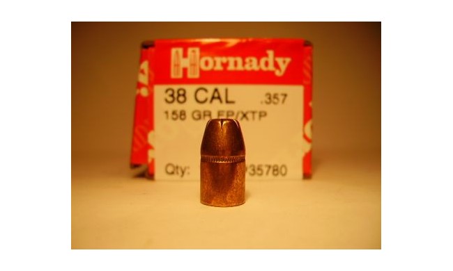 100 OGIVES HORNADY CAL 38 .357 XTP FP 158GRS