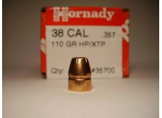 100 OGIVES HORNADY CAL 38 .357 XTP FP 110GRS