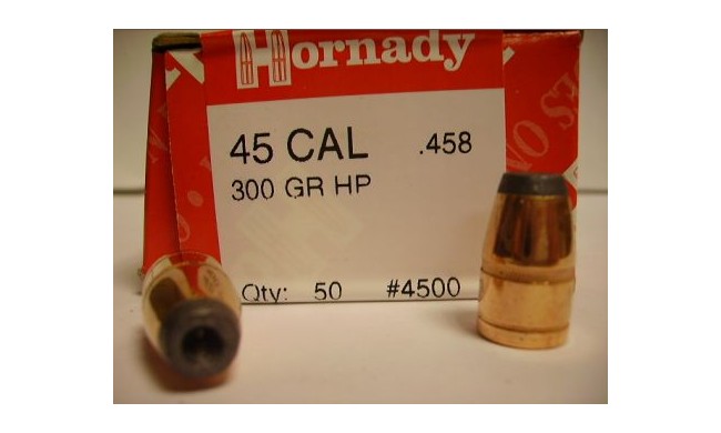 50 OGIVES HORNADY CAL 45 .458 HP 300 GRS