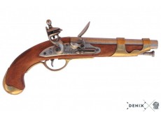 RÉPLIQUE DÉCORATIVE DENIX DE PISTOLET DE CAVALERIE FRANÇAIS AN IX