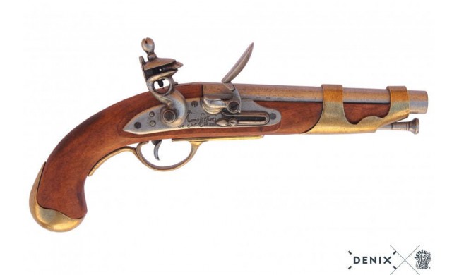 RÉPLIQUE DÉCORATIVE DENIX DE PISTOLET DE CAVALERIE FRANÇAIS AN IX