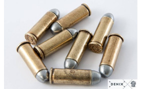 6 BALLES FACTICES EN METAL 45