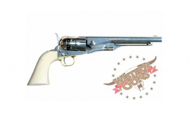 REVOLVER PIETTA 1860 ARMY POLI BLANC IVOIRINE CALIBRE 44