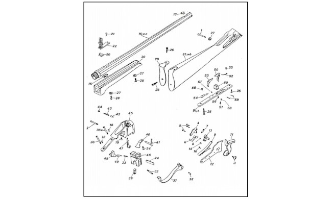 VIS DU RESSORT DE PATCH-BOX SHARPS SPORTING PEDERSOLI