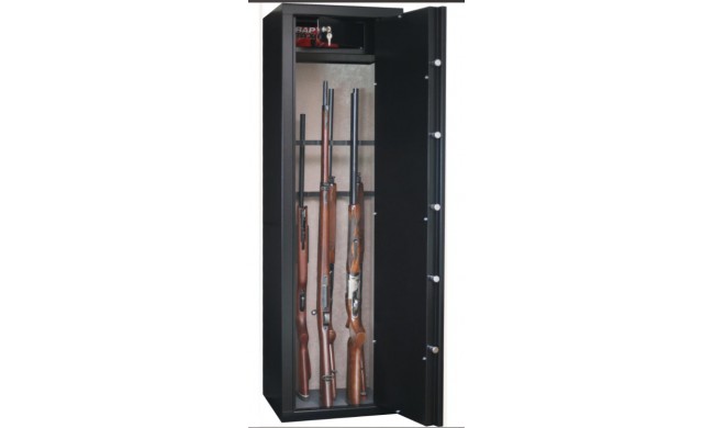 ARMOIRE FORTE INFAC 16 ARMES A LUNETTE + COFFRE INTERIEUR