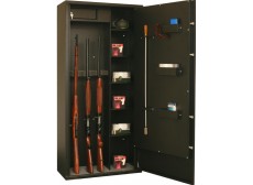 ARMOIRE FORTE INFAC 12 ARMES A LUNETTE + COFFRE INTERIEUR