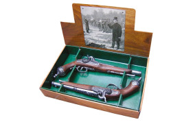 PAIRE DE PISTOLETS DE DUEL ITALIEN DENIX