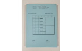 CARNET DE TIR BLEU 25m