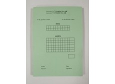 CARNET DE TIR VERT CARABINE/PISTOLET 10M