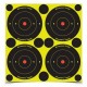 48 CIBLES AUTOCOLLANTES 3" IMPACT FLUO