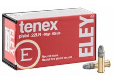 50 CARTOUCHES ELEY TENIEX PISTOL CALIBRE 22LR 40GR