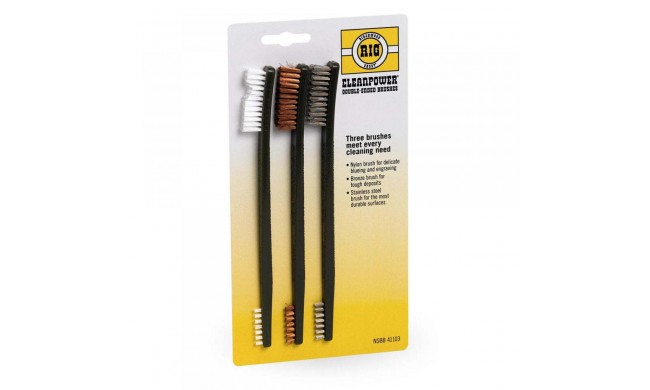 SET DE 3 BROSSES DE NETTOYAGE BIRCHWOOD CASEY