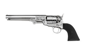 REVOLVER PIETTA 1851 NAVY NICKELE GRAVE CAL 44