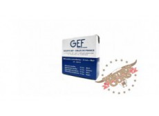 Pastille autocollante blanche diam.15