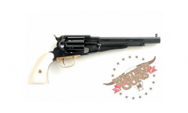 REVOLVER PIETTA 1858 REMINGTON NEW MODEL ARMY IVOIRINE CANNELE