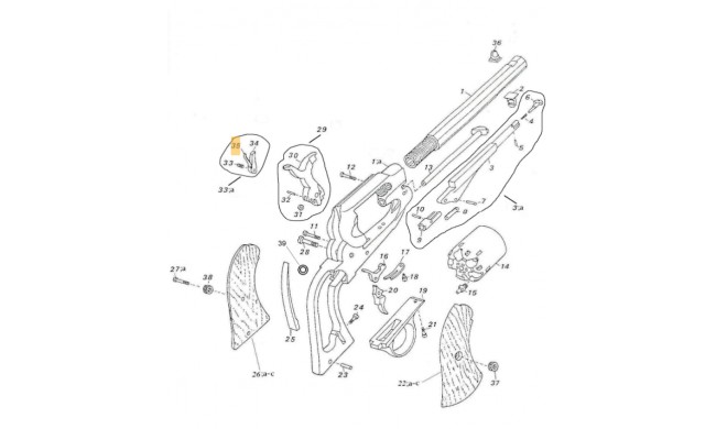 RESSORT ELEVATEUR PATTERN PEDERSOLI 0800REM-36