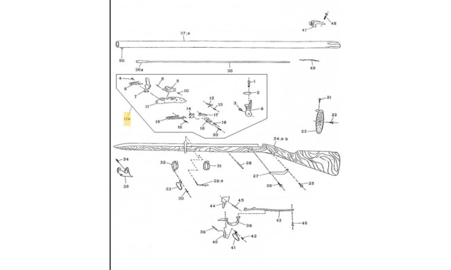 PLATINE COMPLETE 1777 REVOLUTIONNAIRE PEDERSOLI S446