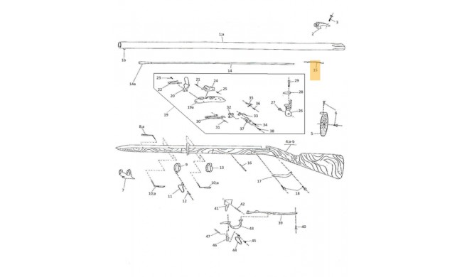 RESSORT DE BAGUETTE 1777 PEDERSOLI 800003702