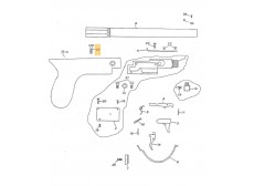 VIS SUPERIEUR DE POIGNEE PEDERSOLI CARLETON UNDERHAMMER CUSTOM REF - M70PFM5673