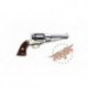 REVOLVER PIETTA 1858 REMINGTON NEW MODEL ARMY SHERIFF INOX PLAQUETTES QUADRILLLEES