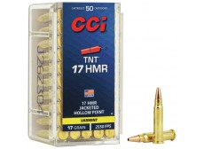 50 CARTOUCHES CCI 17HMR JHP 17 GR